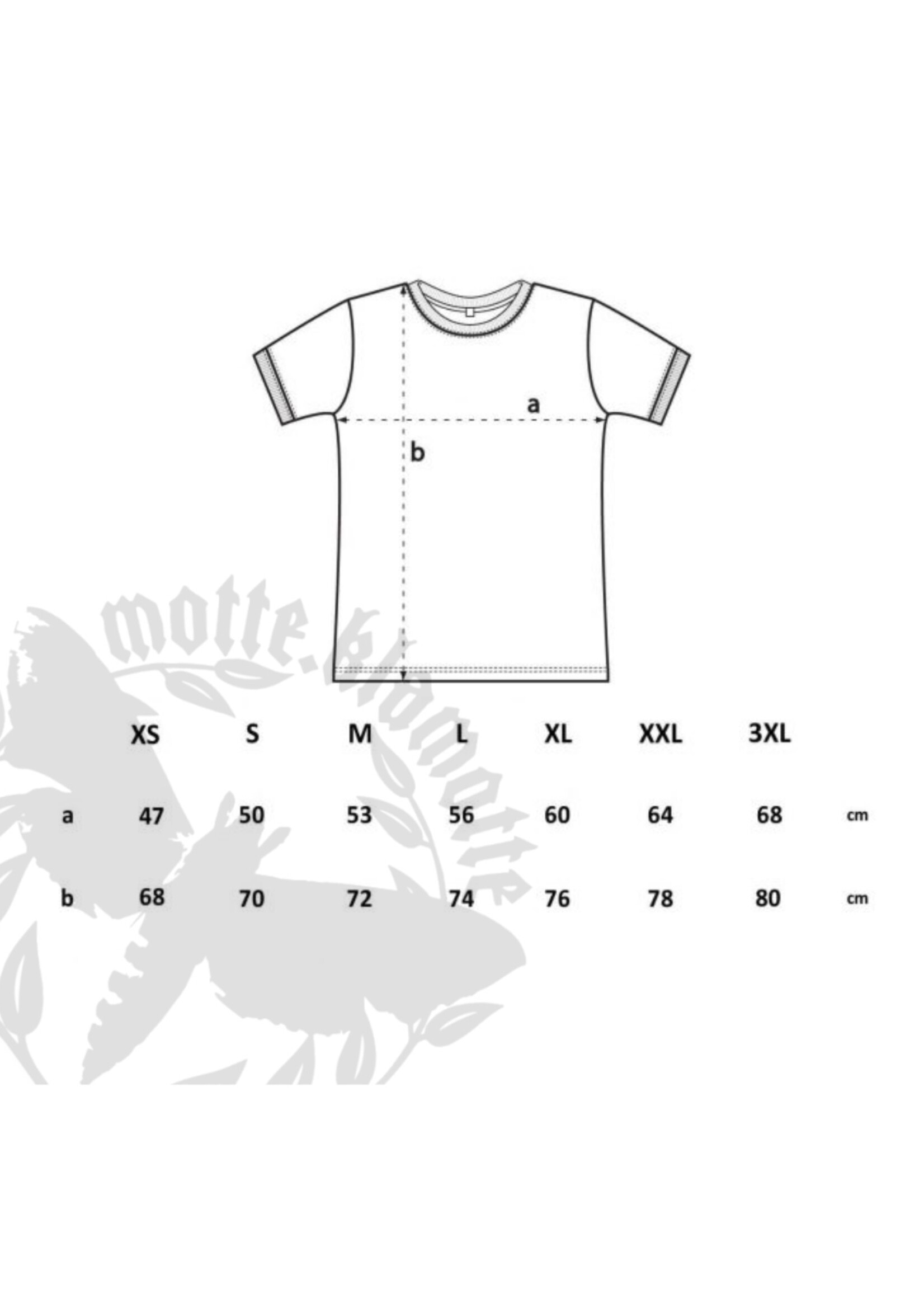 Motte Back Lettering Shirt in white