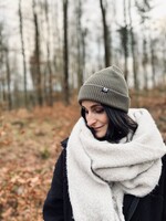 Motte BIO Waffle Beanie -oliv