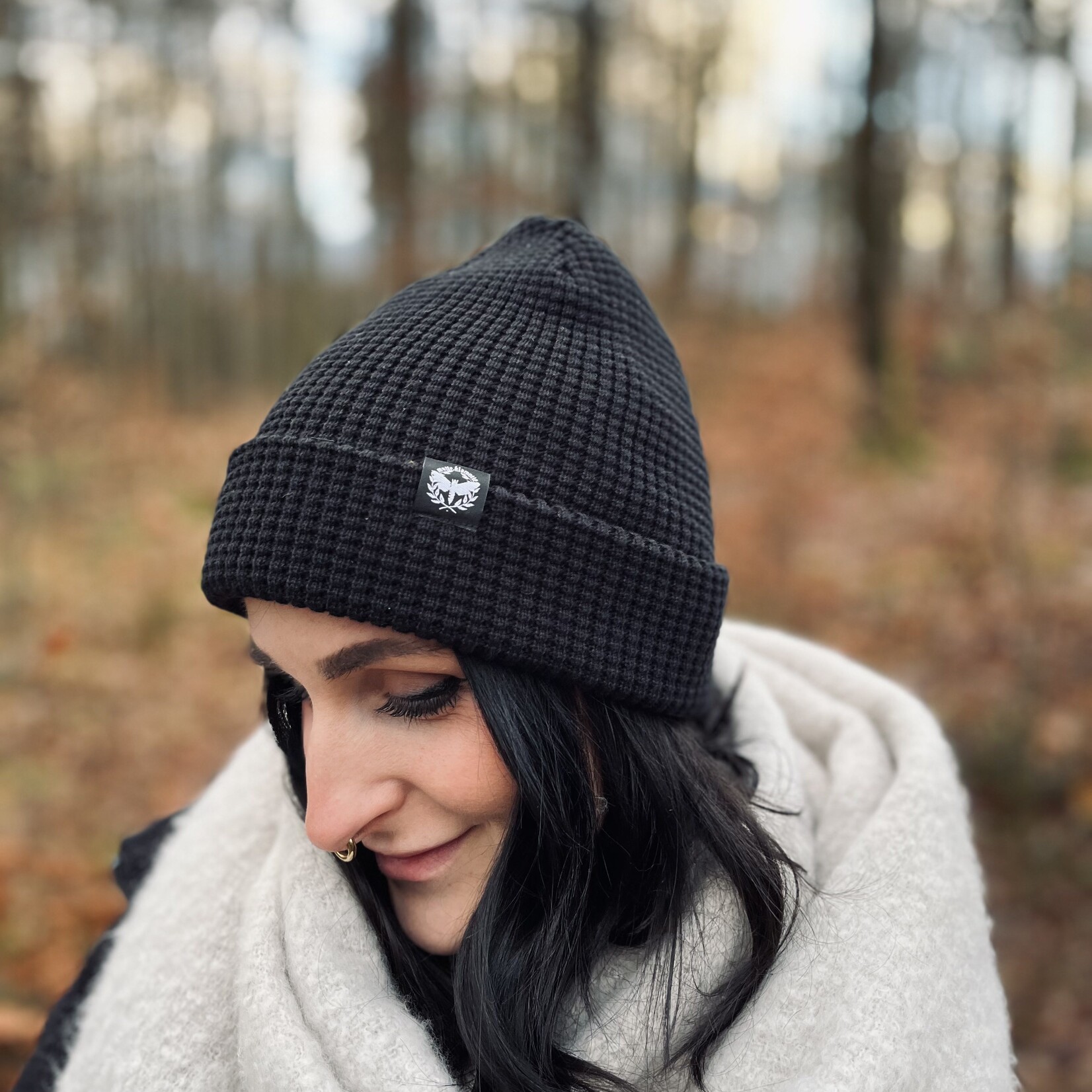 Motte BIO Waffle Beanie - black