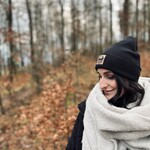 BIO Beanie Fake-Leder-Patch -schwarz