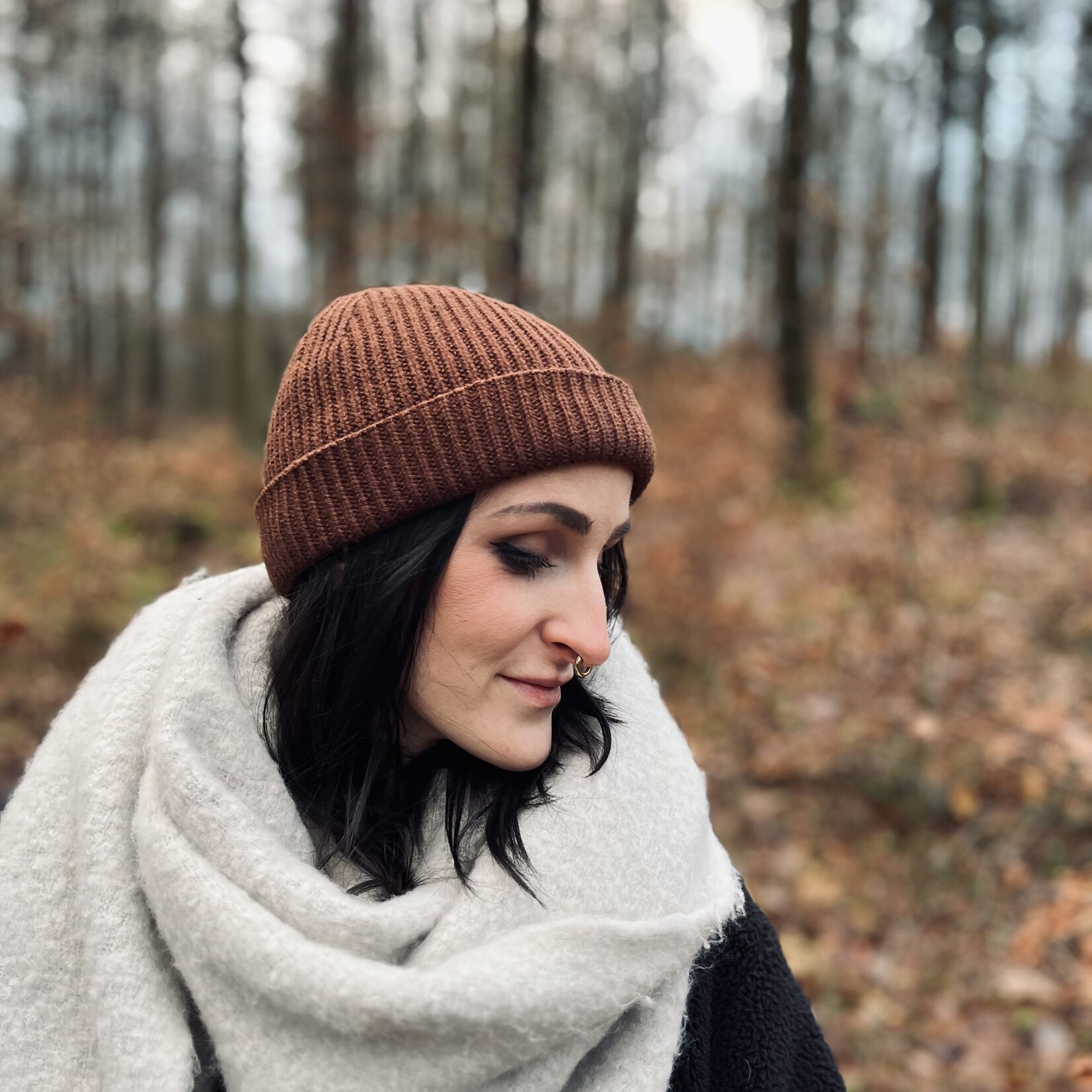 Motte Harbour Beanie - dunkelbraun