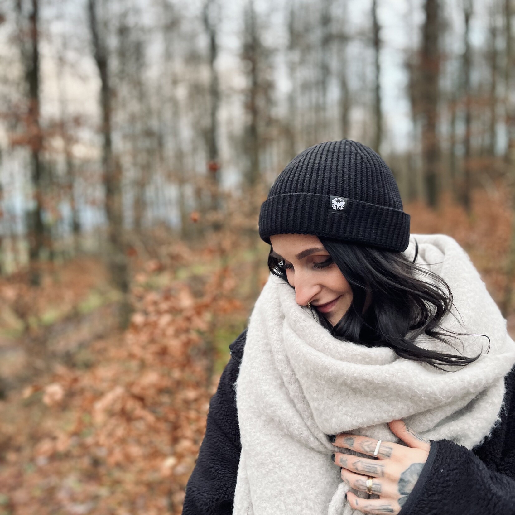 Motte Harbour Beanie - schwarz