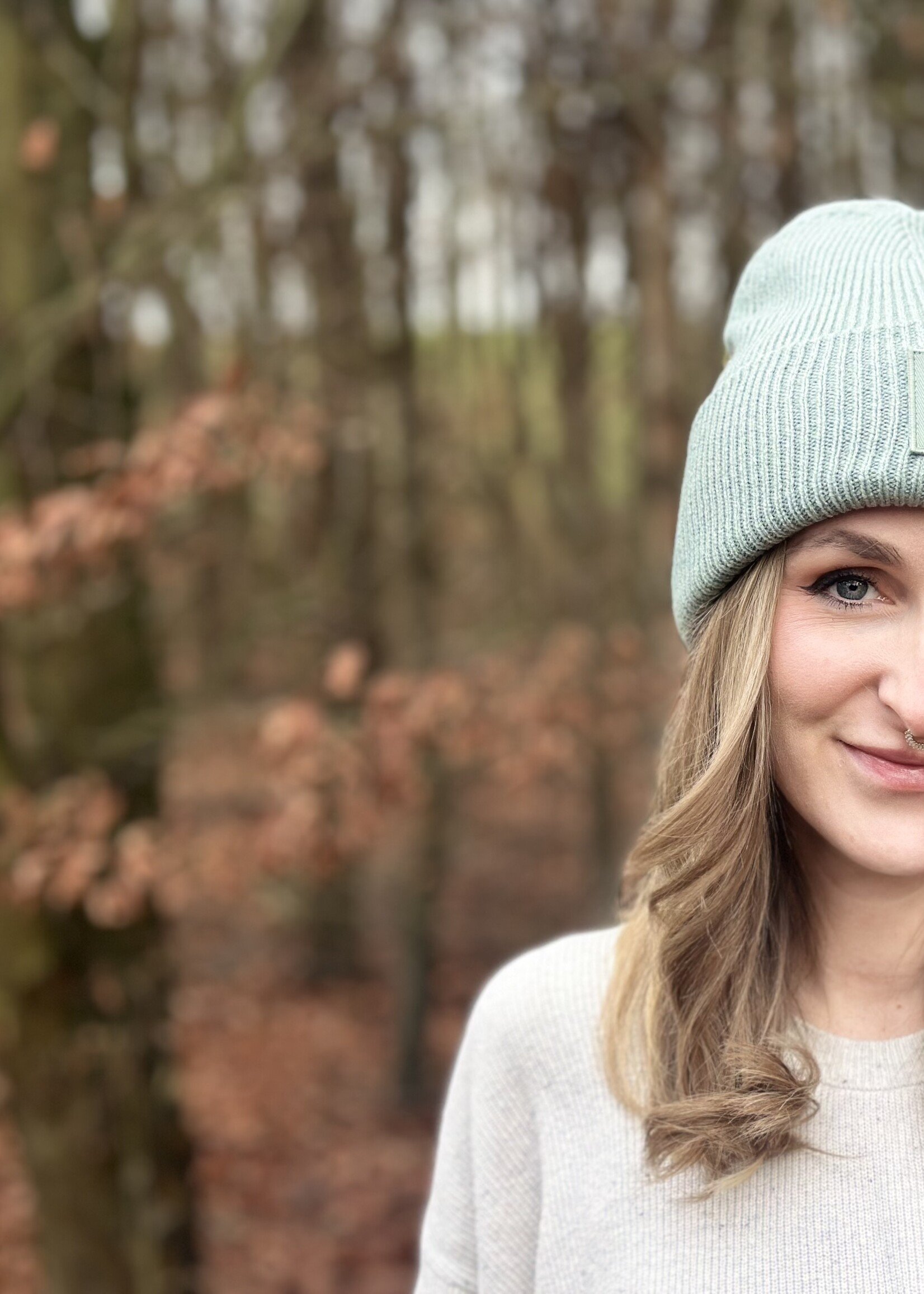 Seid Lieb Recycled Oversize Beanie -dusty green