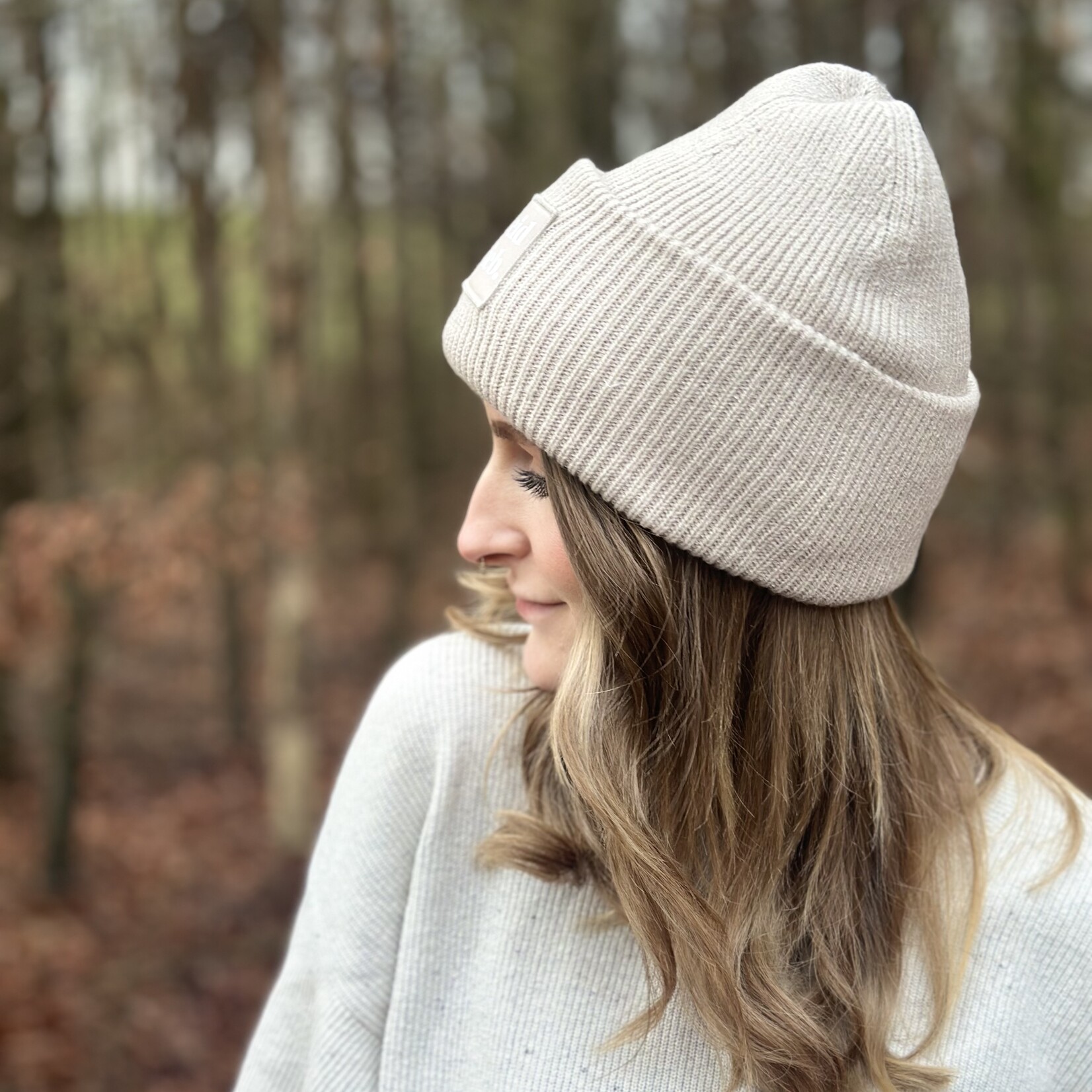 Seid Lieb Recycled Oversize Beanie -sand