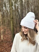 SEID LIEB recycled oversized Beanie - off-white