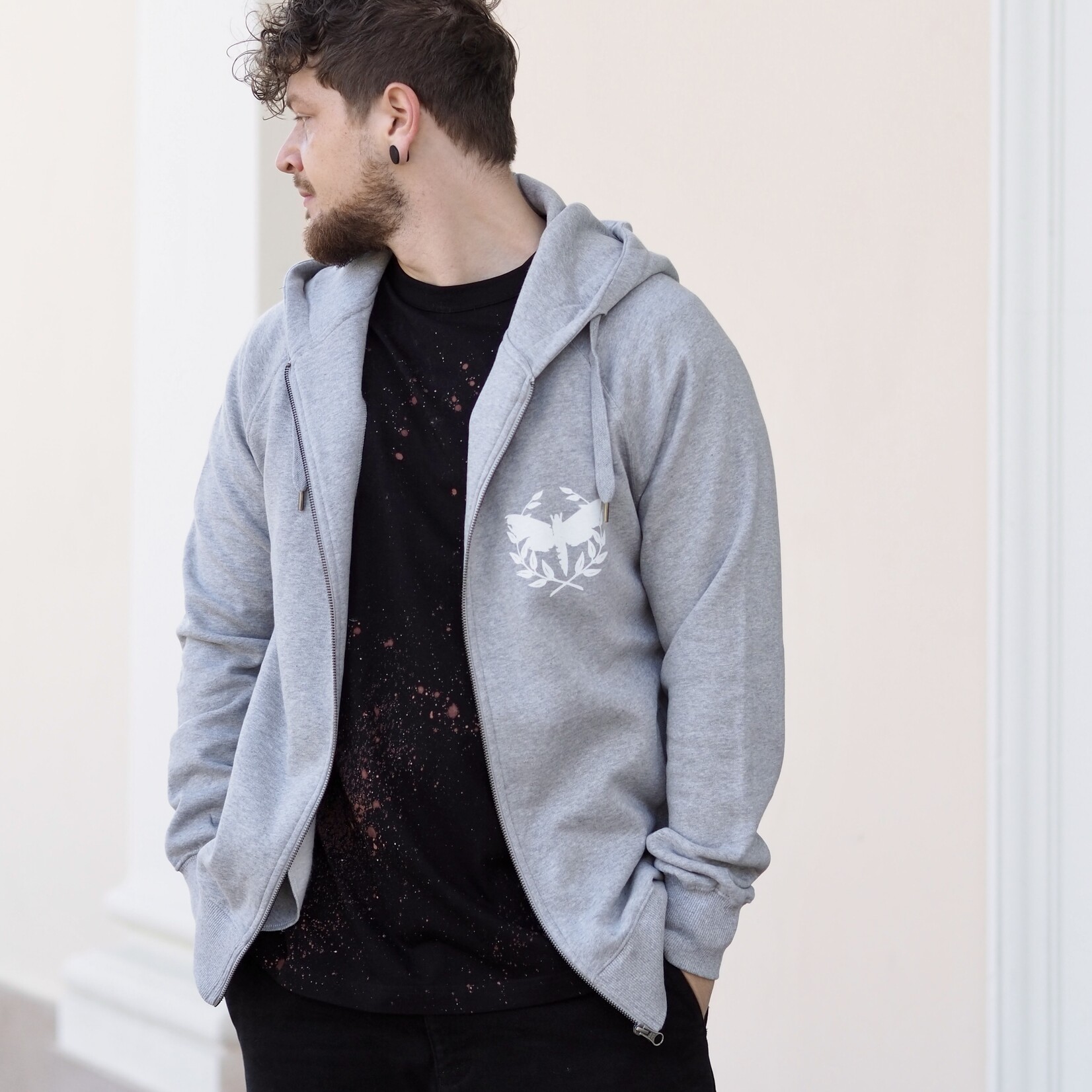 Motte logo zipper gray