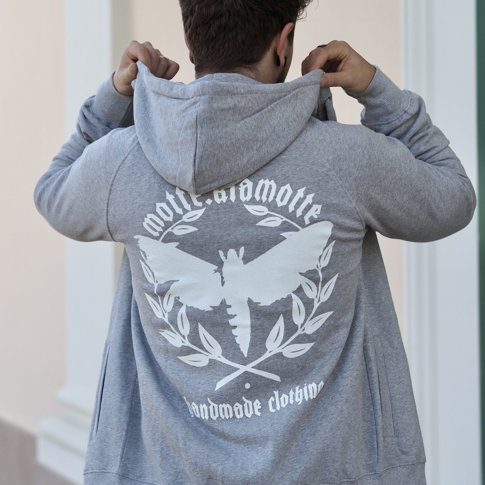 Motte Logo Zipper grau