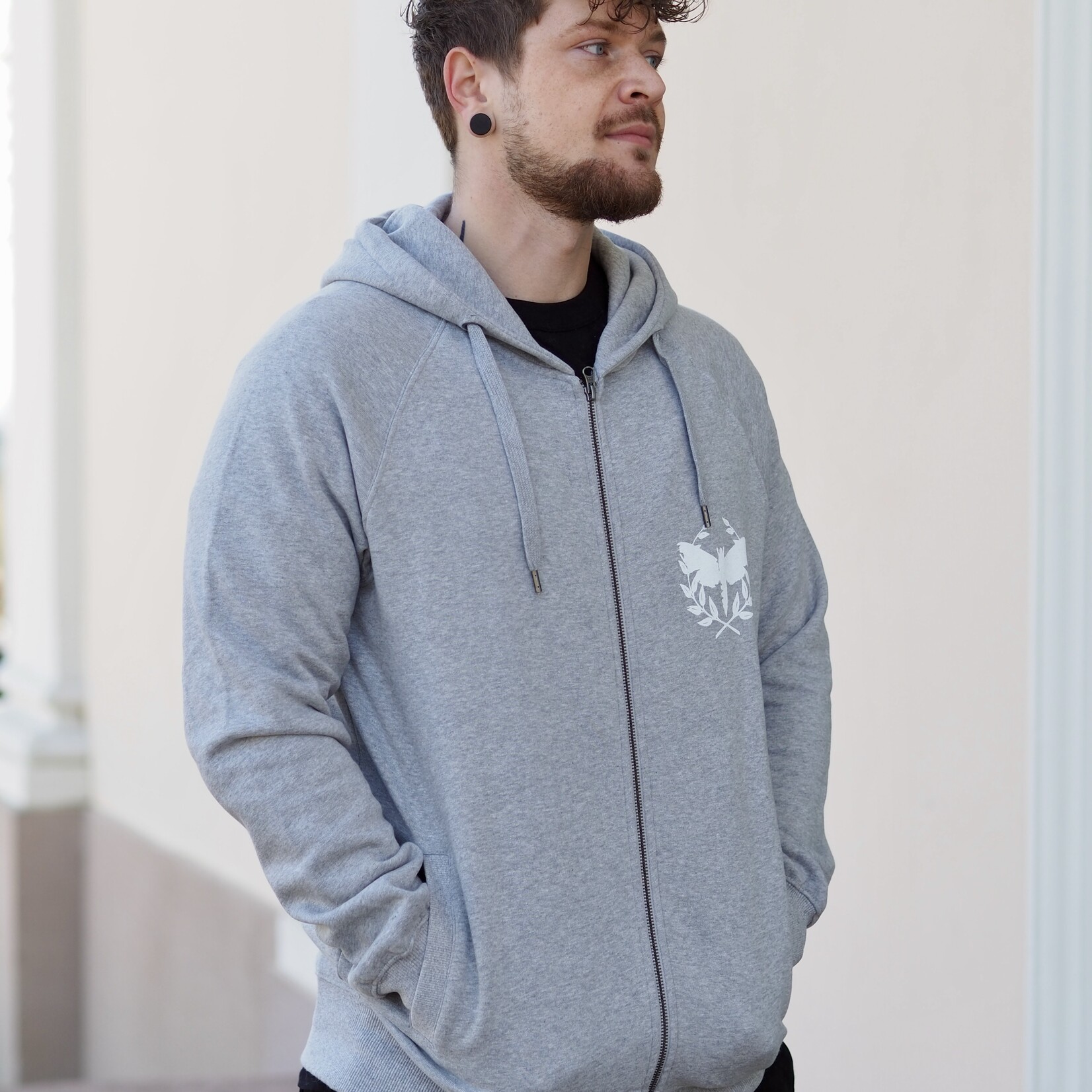 Motte logo zipper gray