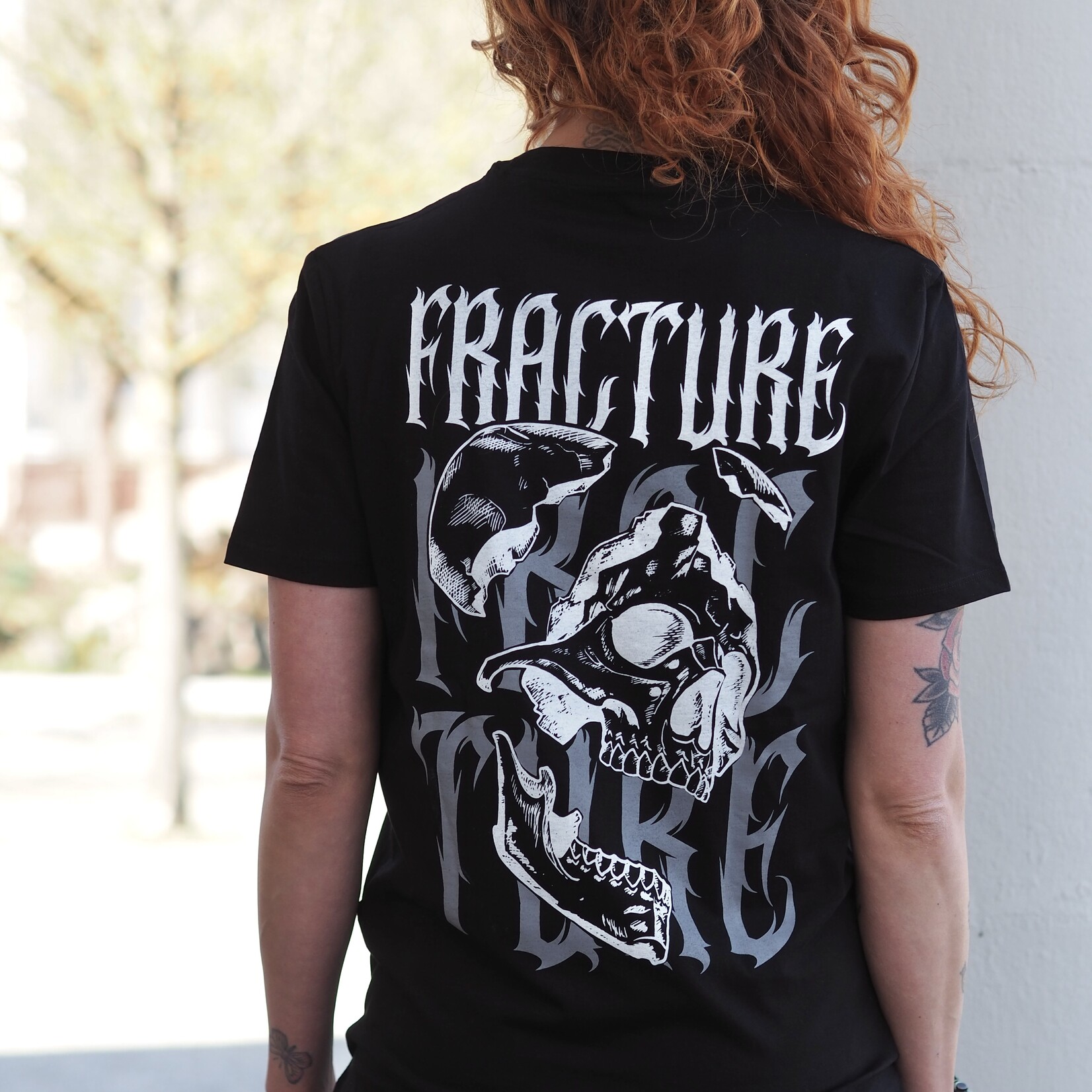 Fracture Heavy T-Shirt mit optionalem Brustprint