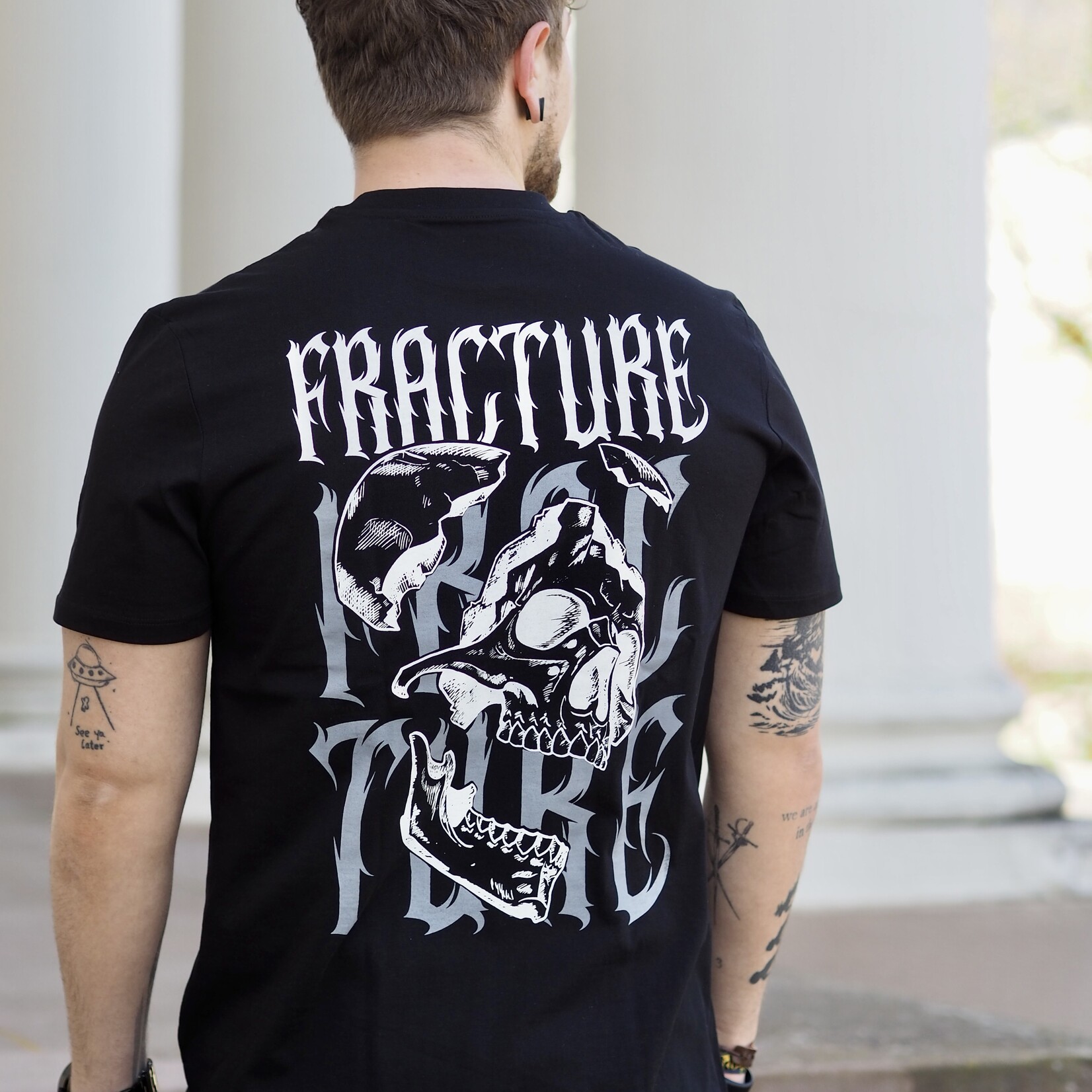 Fracture Heavy T-Shirt mit optionalem Brustprint