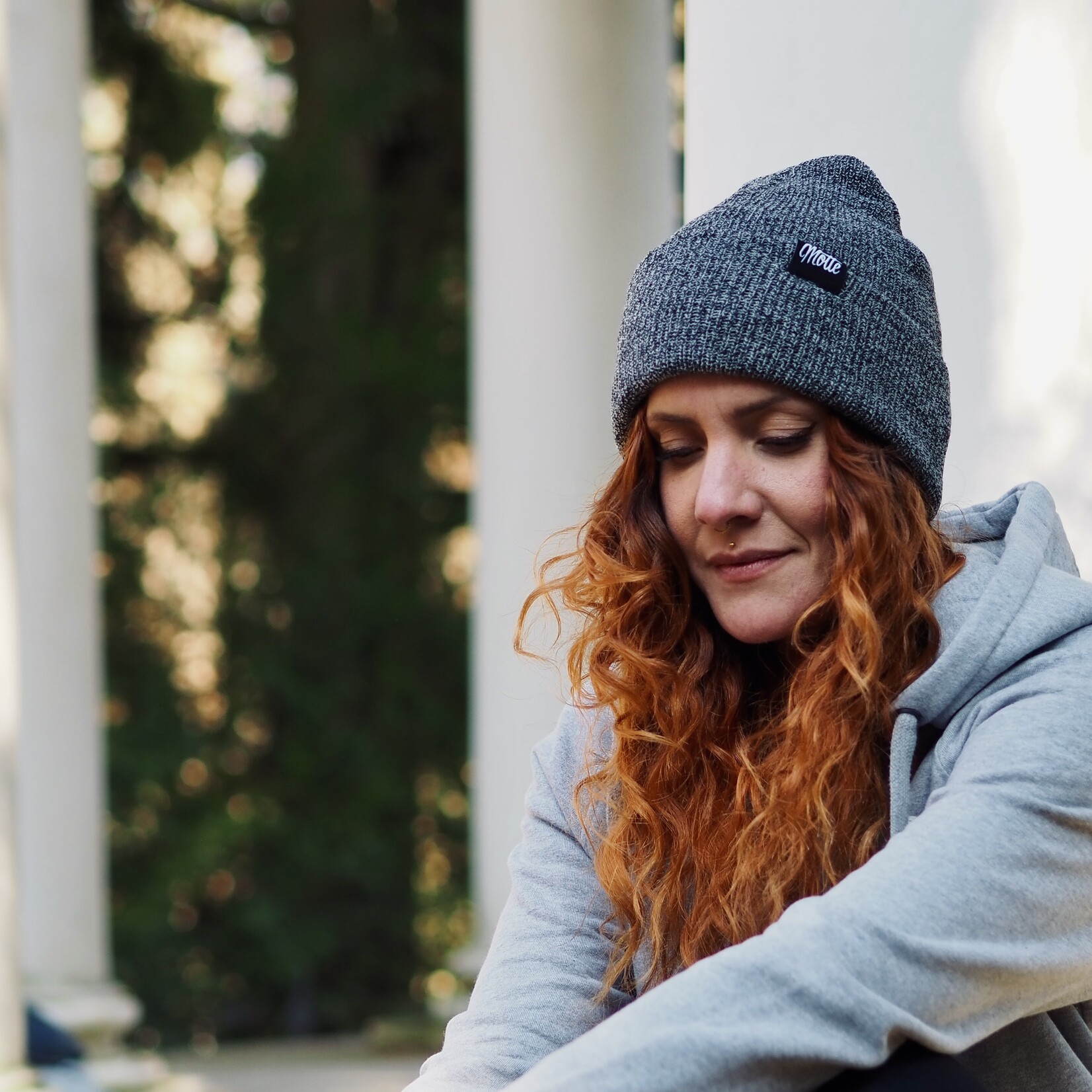 Motte – Beanie gray Melange Knit