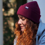 Motte Recycled Oversize Beanie  -bordeaux