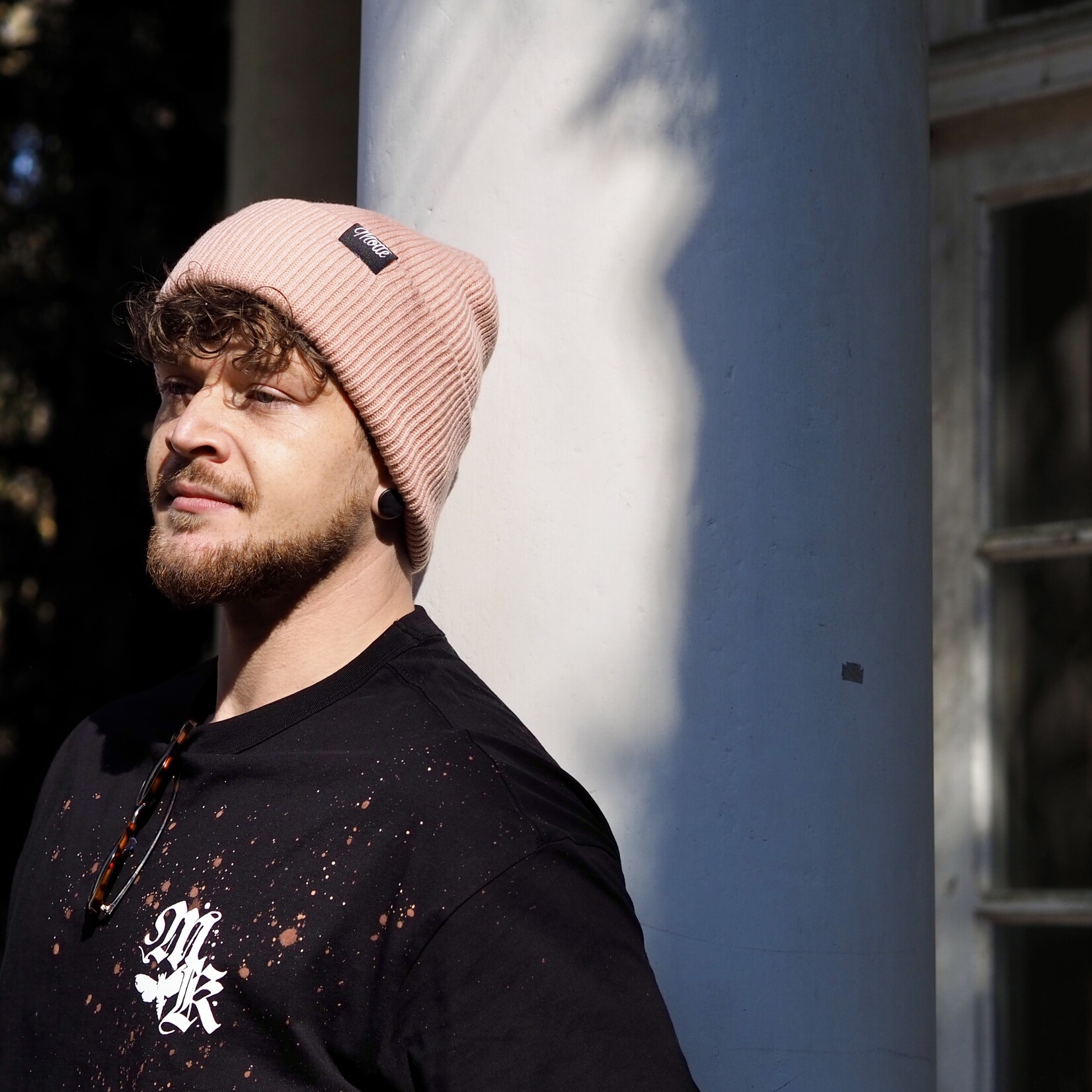 Recycled Oversize Beanie perfect fit  -peach