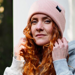Motte Recycled Oversize Beanie - peach