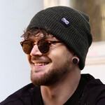 Motte – Beanie Olive Melange Knit