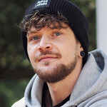 Seid Lieb Recycled Oversize Beanie  -black