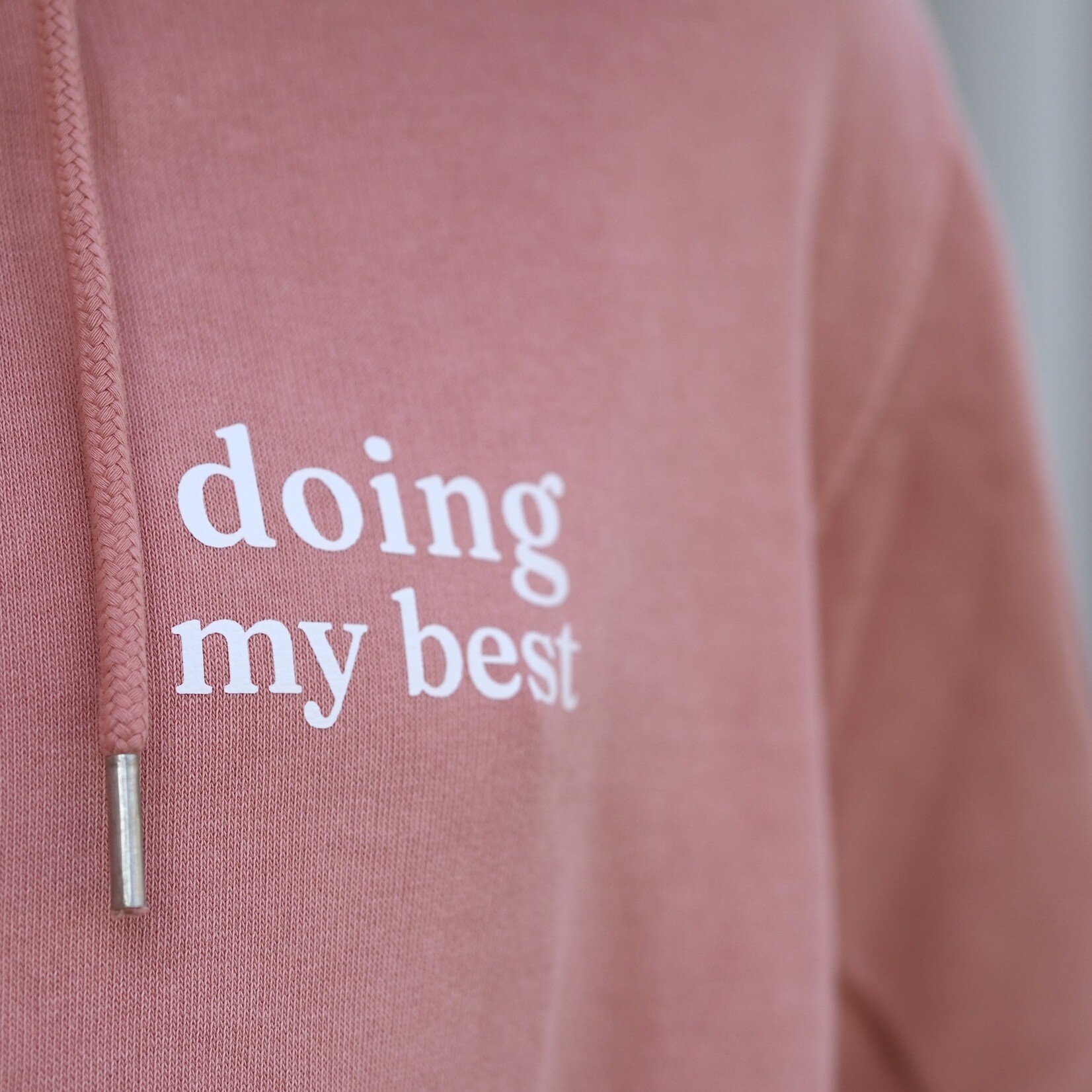 SOFT VALUES fairer bio Hoodie in vintage Lachs