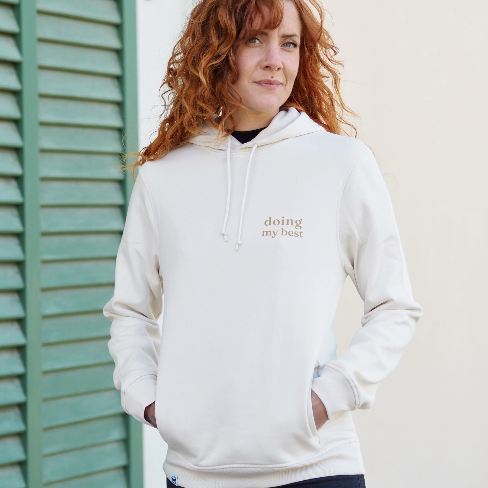 SOFT VALUES fairer bio Hoodie in beige