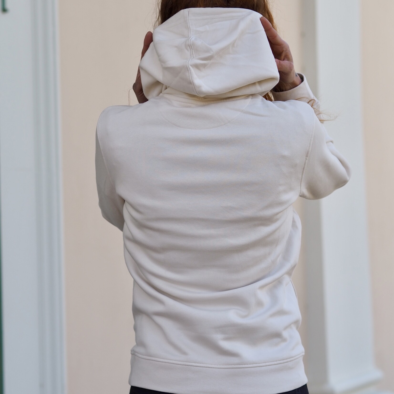 soft values Hoodie in beige