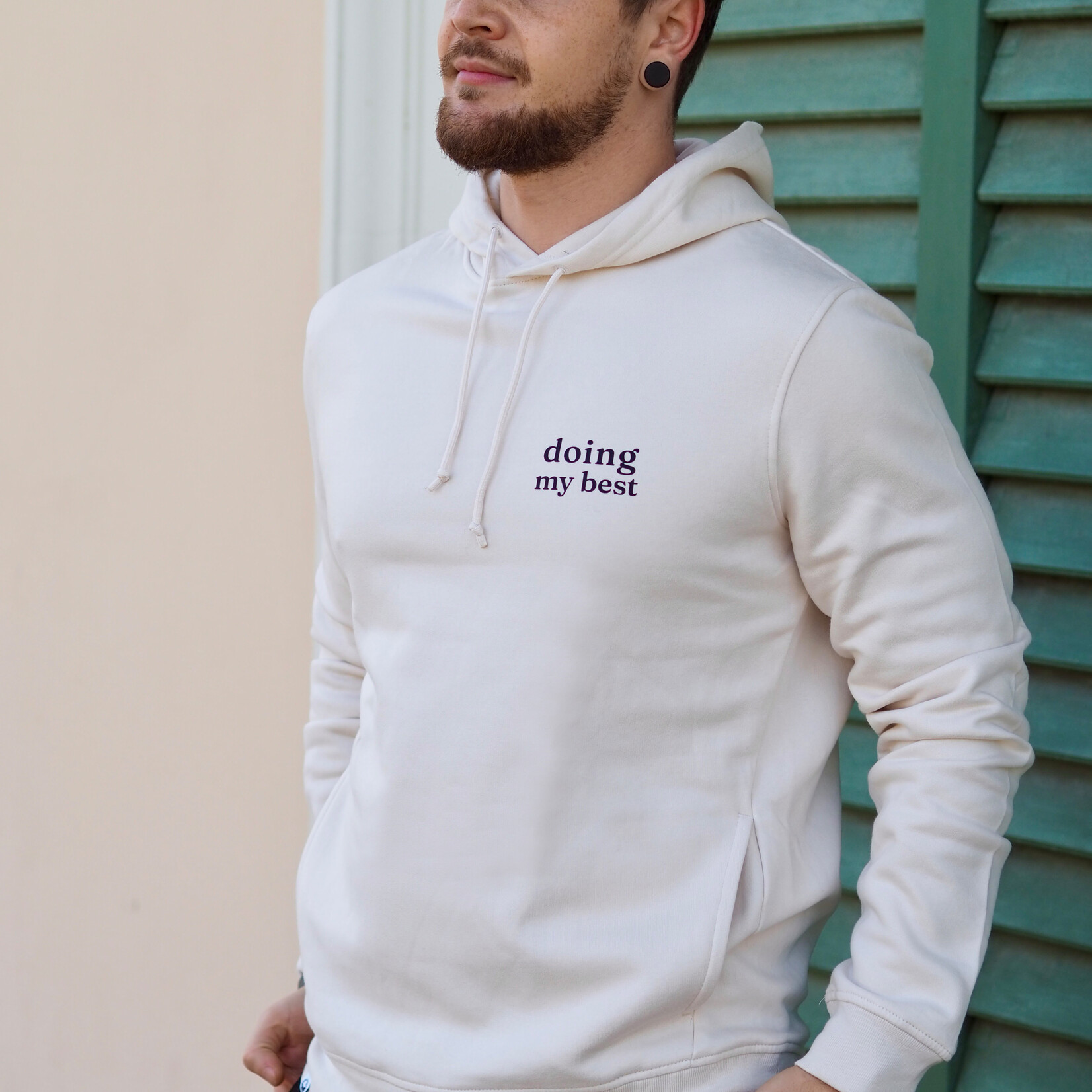 SOFT VALUES fairer bio Hoodie in beige