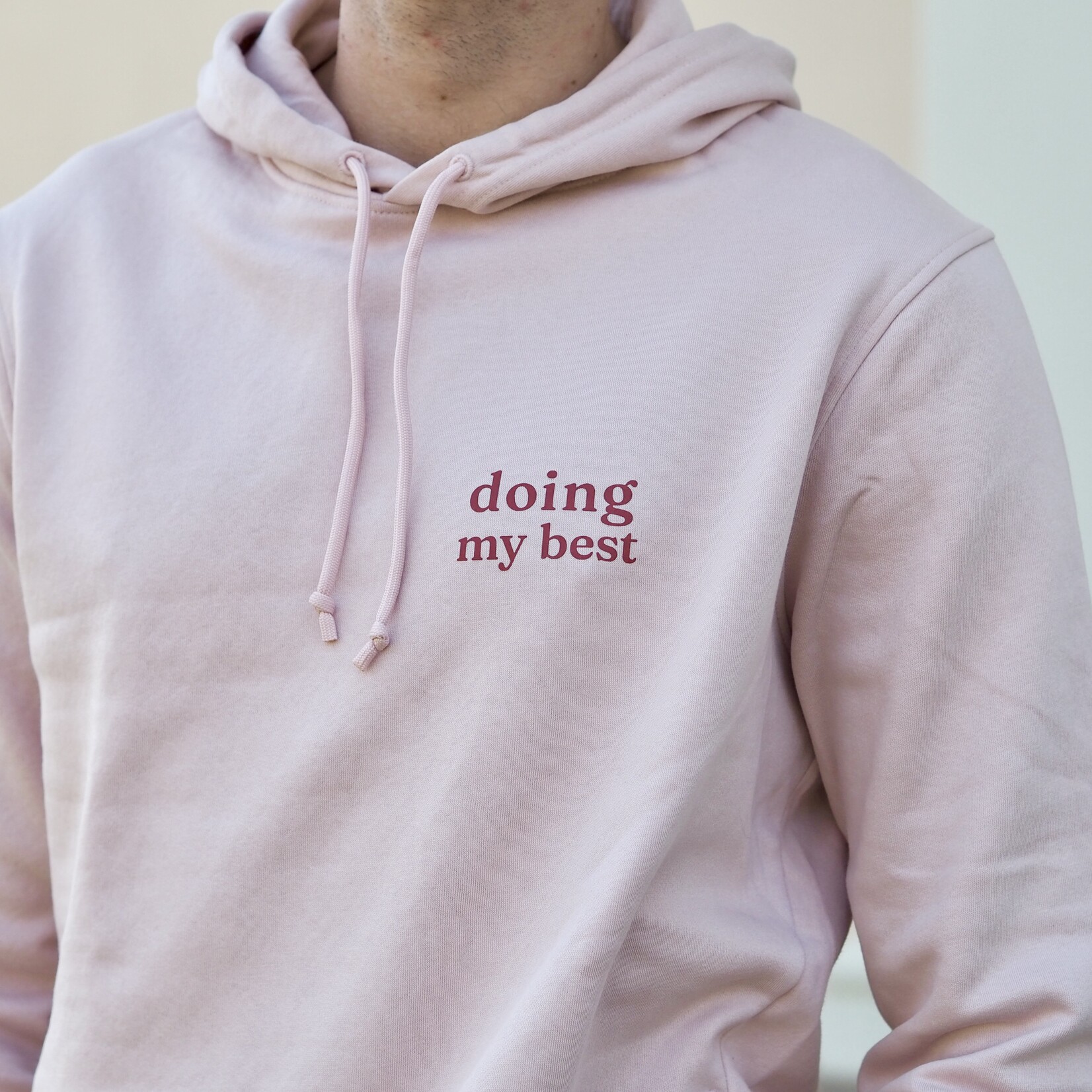 soft values Hoodie in rose