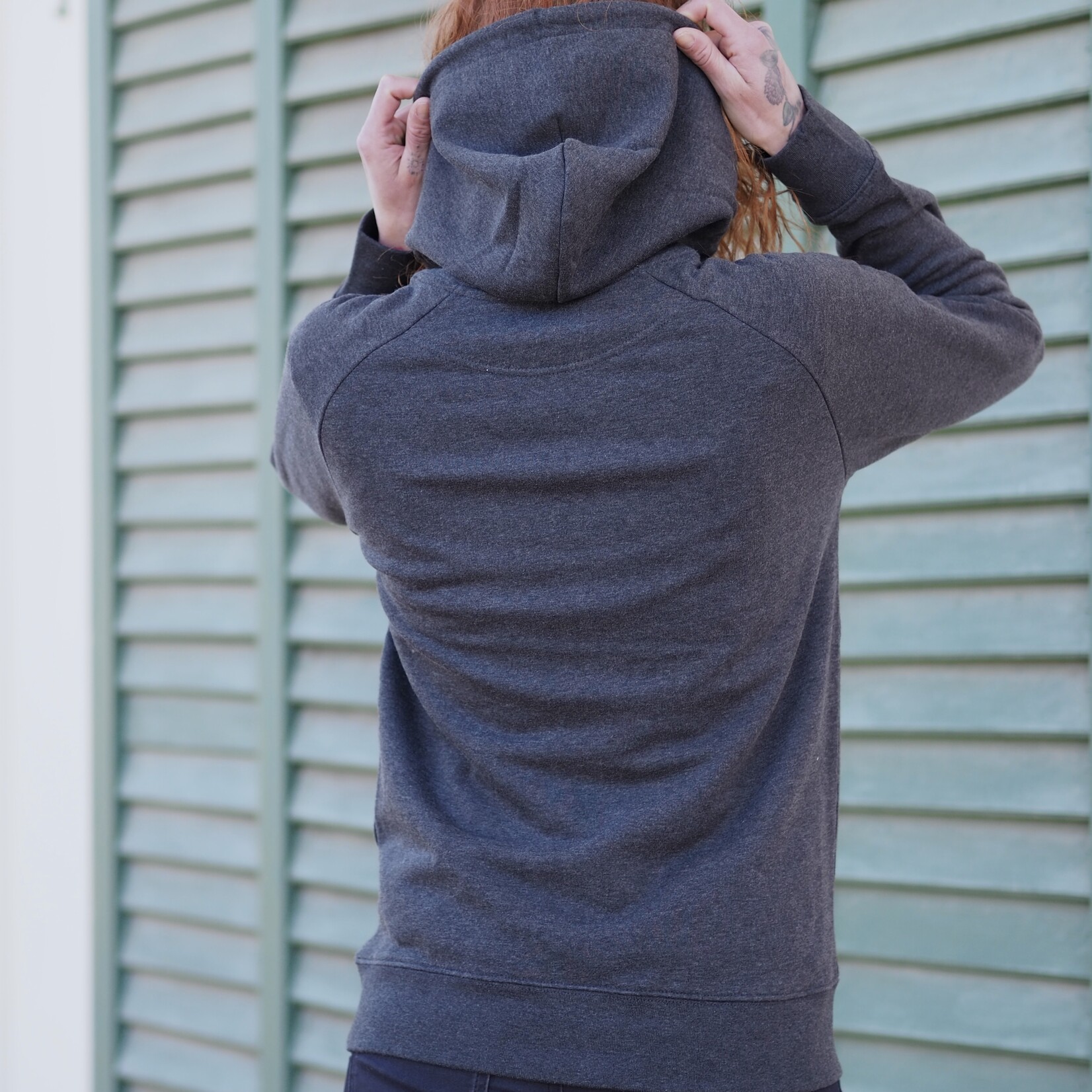 soft values Hoodie in anthrazid mottled