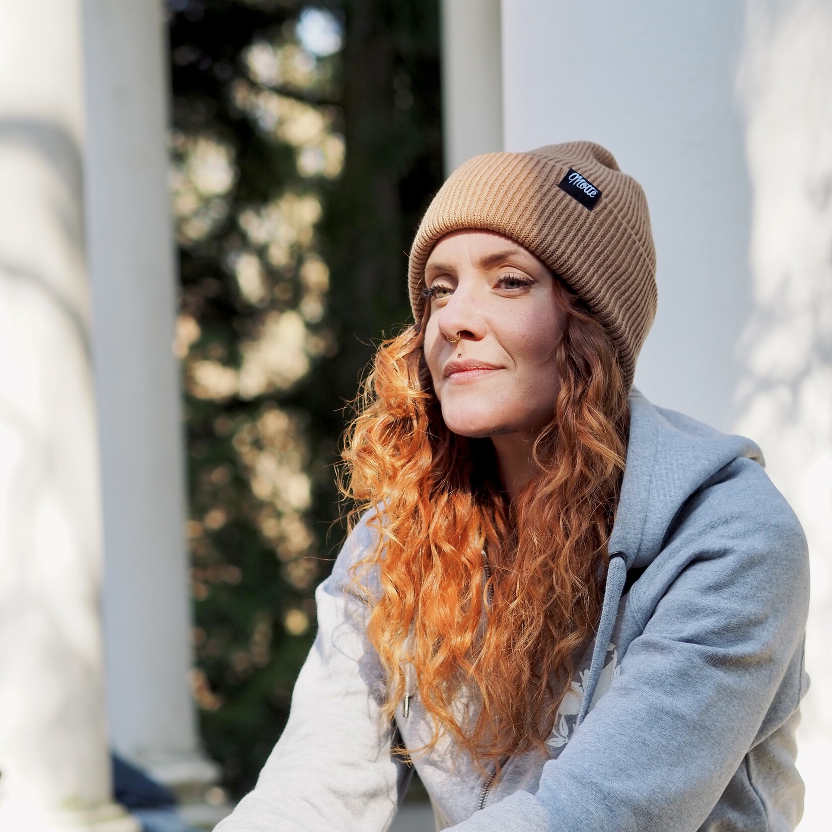 Recycled Oversize Beanie weiches tragegefühl, perfect fit braun