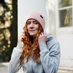 Motte Recycled Oversize Beanie -rose