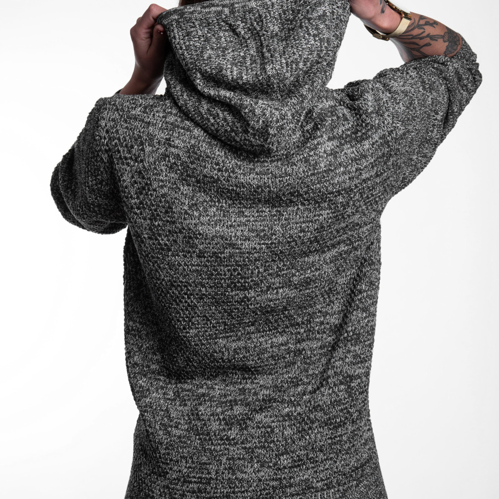 Strick- Hoody - grey