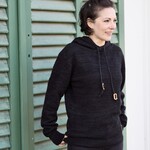 Knit- Hoodie -anthracite