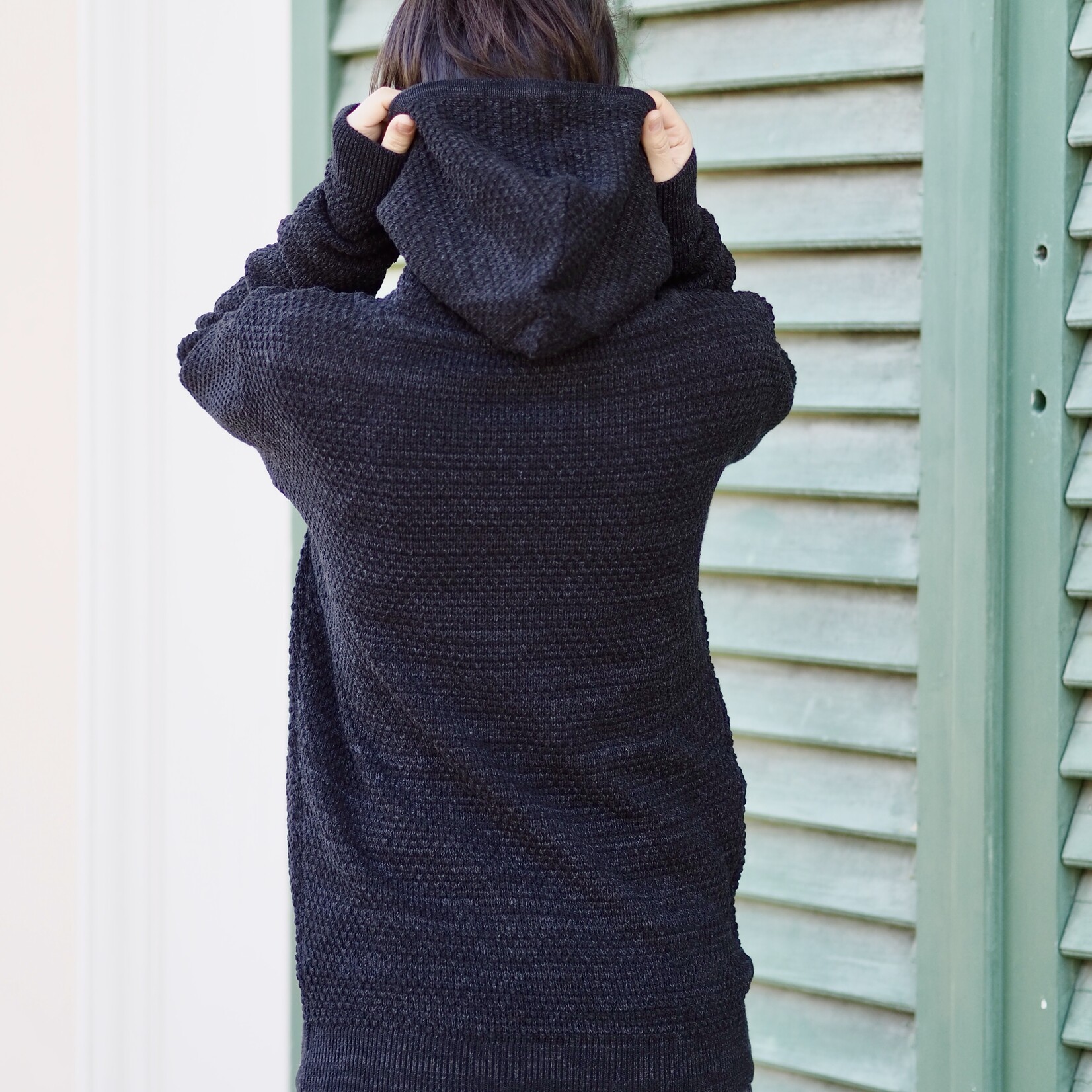 Knit- Hoody -anthracite