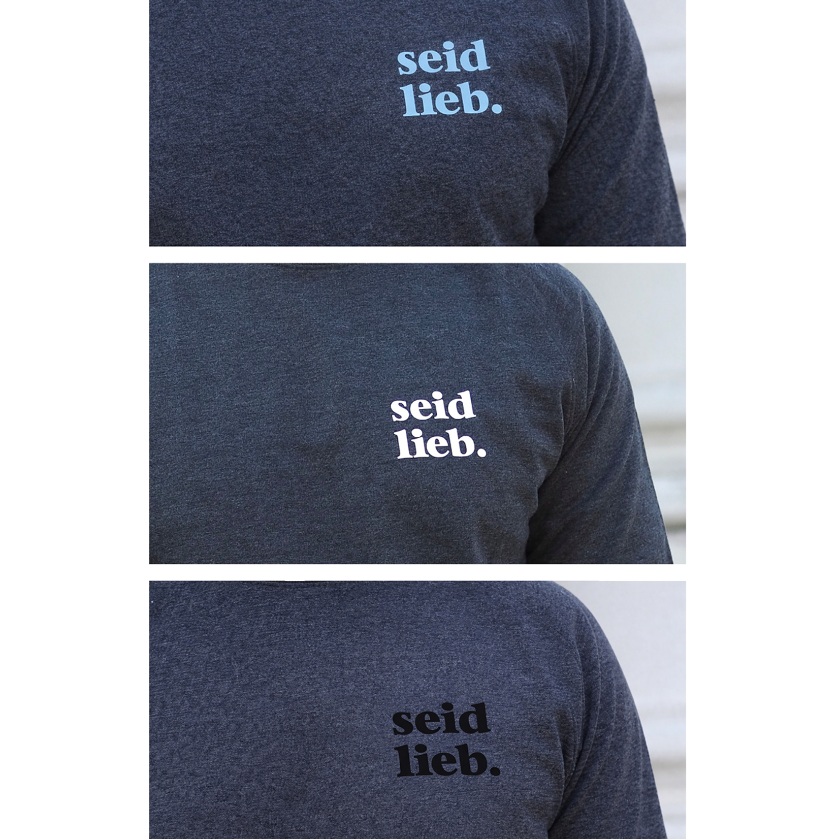 soft values sweater in anthracite mottled