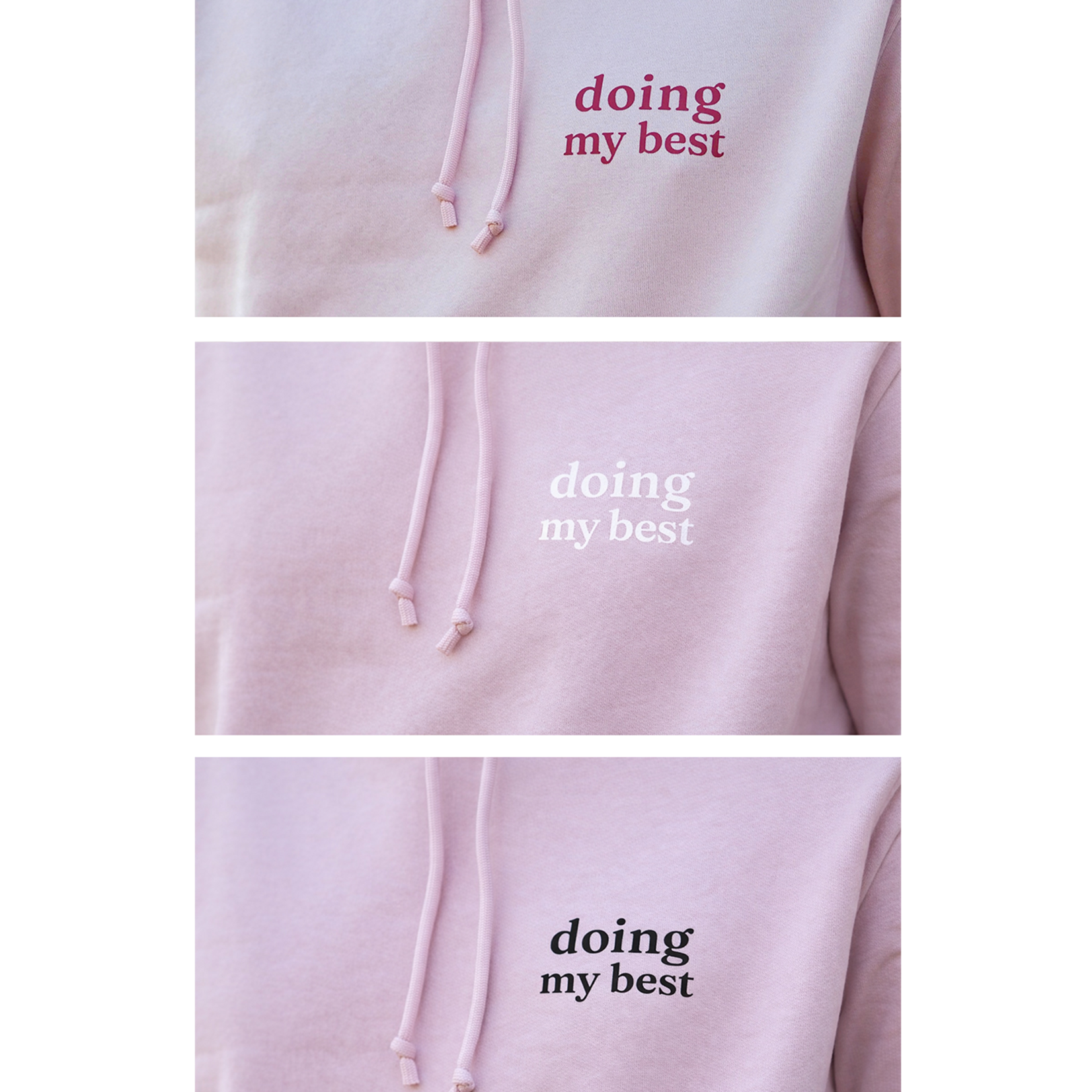 soft values Hoodie in rose