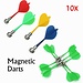 Magnetische Dartpijlen voor Tweezijdig Magnetisch Dartbord 10 Stuks