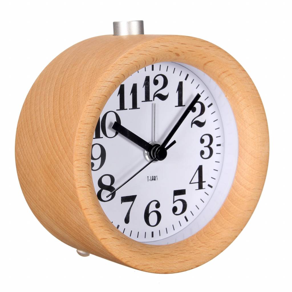 Js Mooie Solide Houten Wekker js kopen in de aanbieding