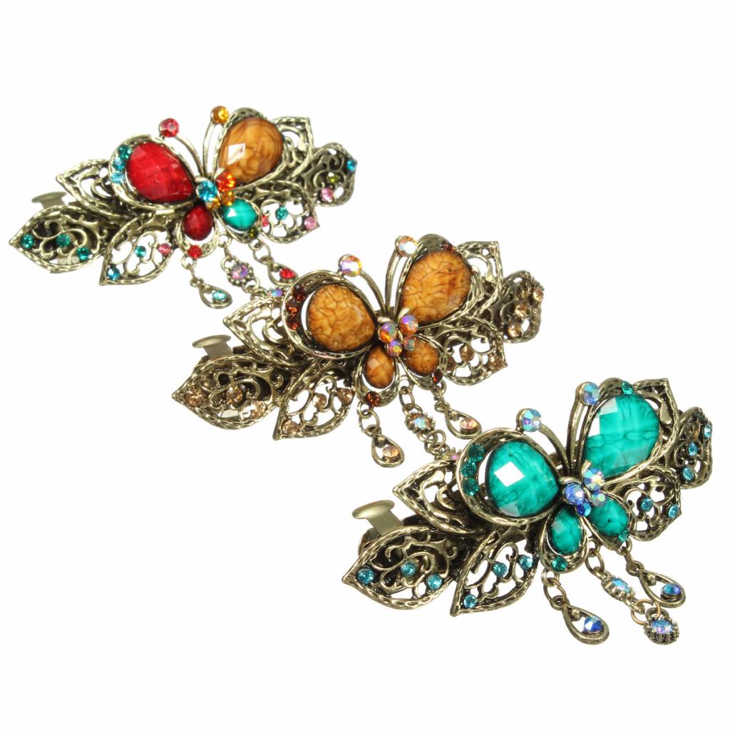 Js Haarspeld Vlinder Retro Stenen js kopen in de aanbieding