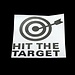 ''HIT THE TARGET'' WC Sticker