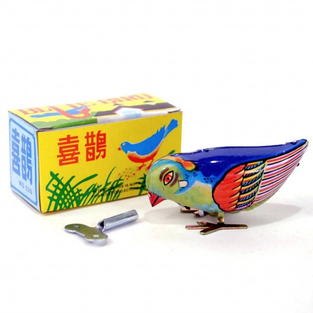 Js Vintage Kleurrijke Opwindvogel Van Tin js kopen in de aanbieding Js Vintage Kleurrijke Opwindvogel Van Tin js kopen in de aanbieding