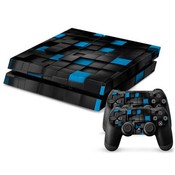 Blauw-Zwarte Console Skin Voor De Playstation 4