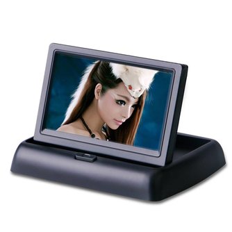 Opklapbaar 4.3 "4.3 inch TFT lcd-scherm monitor auto DVD spelers LCD monitor Kleur Car Achteruitkijkspiegel Monitor voor Auto Reverse camera