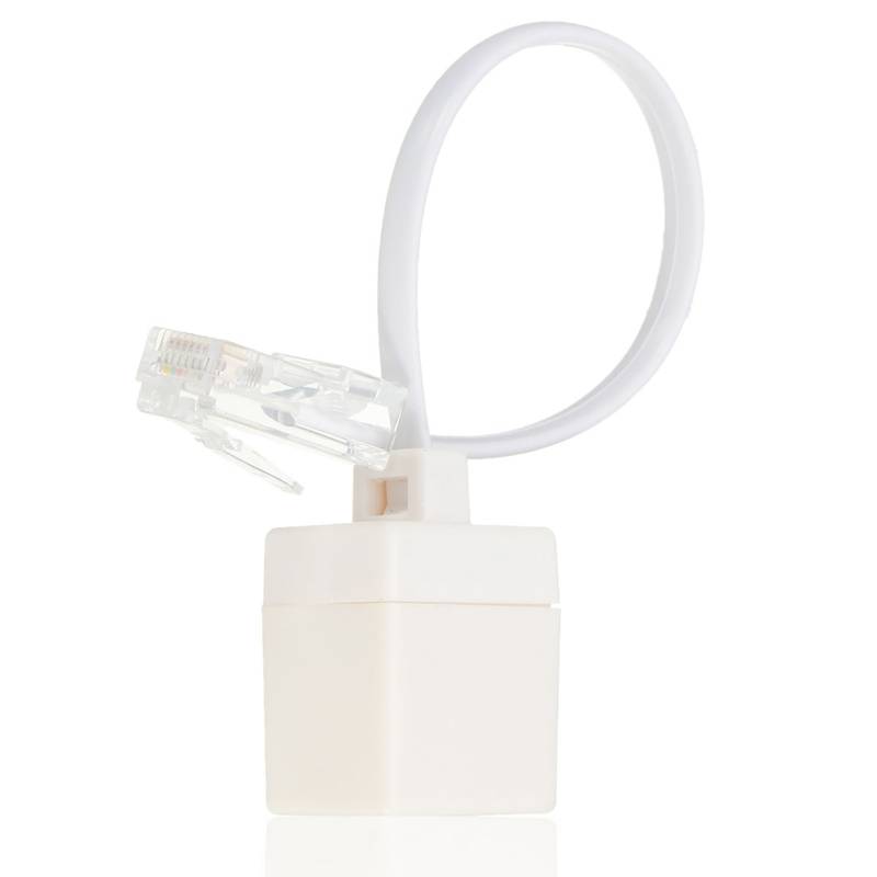 Myxl Laagste Prijsrj11 6P4C Vrouwelijke Naar Ethernet Rj45 8P8C Man Fm Adapter Converter Kabel Witkoop myxl kopen in de aanbieding