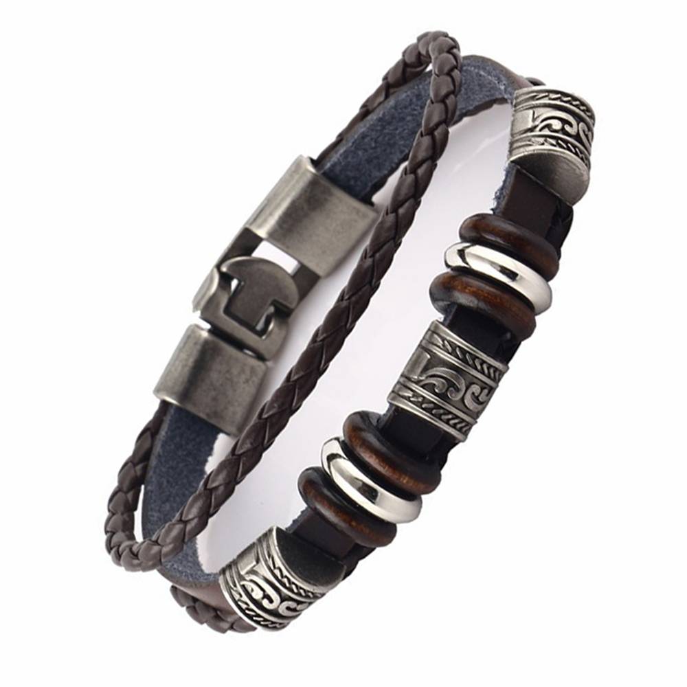 Myxl Amourjoux Met De Hand En Zorg Gemaakte Retro Dark Lederen Geweven Bedelarmband Mannen Vintage Kralen Gevlochten Armbanden Mannelijke Sieraden myxl kopen in de aanbieding Myxl Amourjoux Met De Hand En Zorg Gemaakte Retro Dark Lederen Geweven Bedelarmband Mannen Vintage Kralen Gevlochten Armbanden Mannelijke Sieraden myxl kopen in de aanbieding