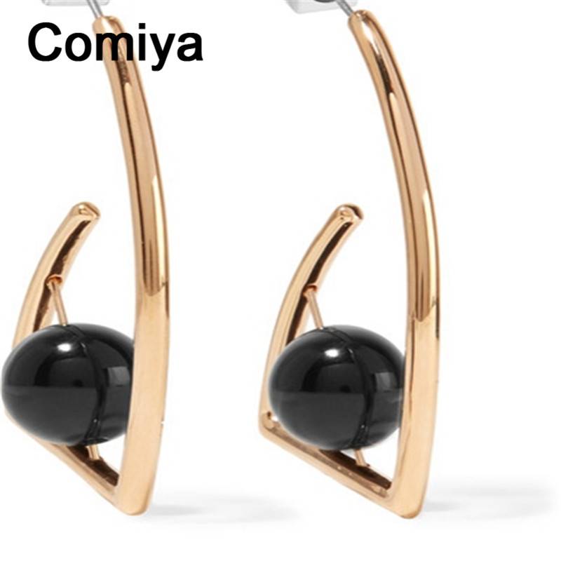 Myxl Comiya Boucle D Oreille Femme Mode Goud Kleur Zinklegering Imitatie Stenen Vrouwen Dangle Oorbellen Drop Earring myxl kopen in de aanbieding