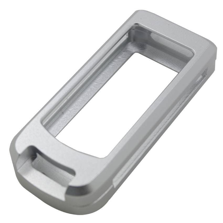 Myxl 1 Stks 3 Knoppen Zilver Aluminium Smart Afstandsbediening Autosleutel Case Cover Protector Voor Mitsubishi Outlander Lancer Ex Asx Pajero myxl kopen in de aanbieding