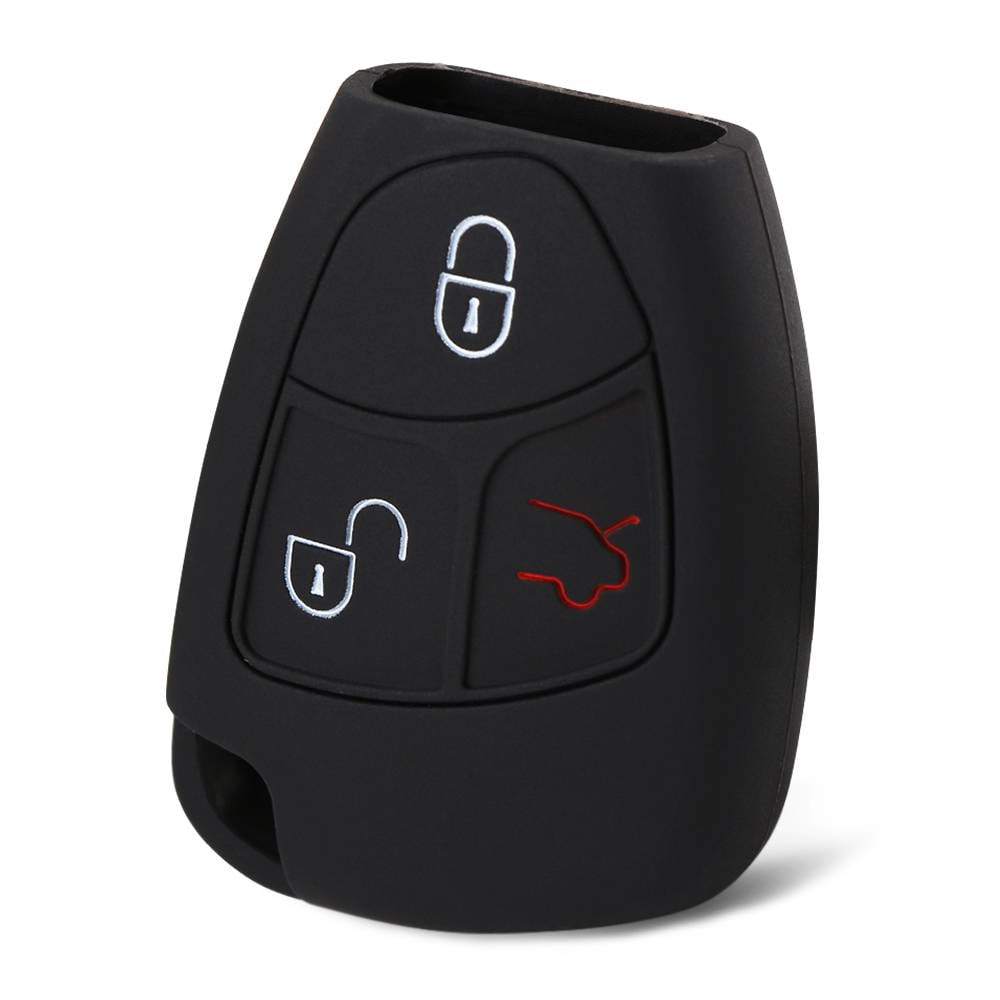 Myxl 3 Knoppen Siliconen Autosleutel Beschermhoes Voor Mercedes Benz Een Klasse W169 B C E S R C200E 260L Glk300 myxl kopen in de aanbieding