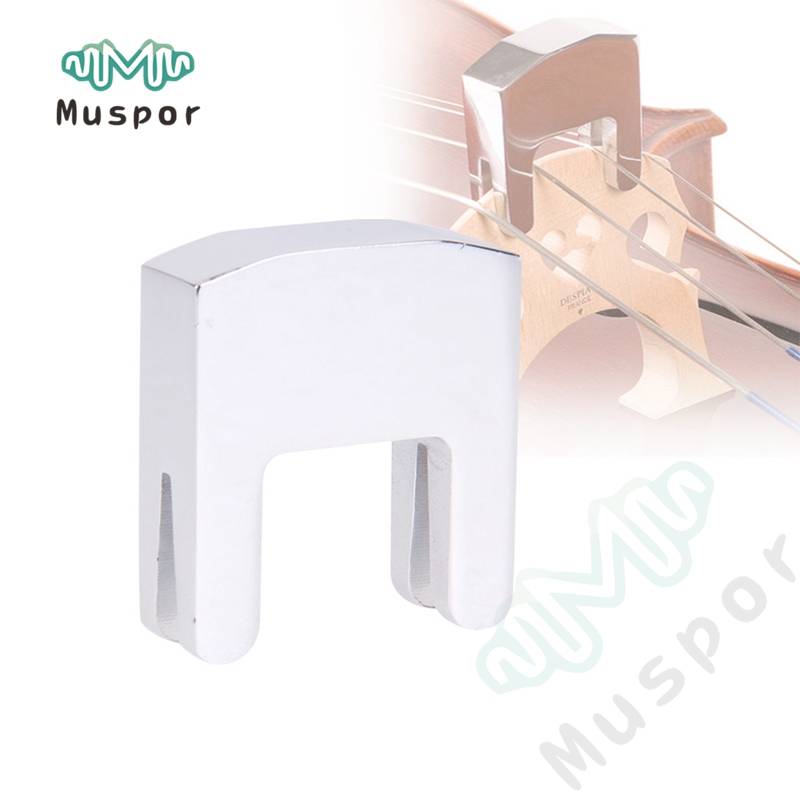 Myxl 34 44 Cello Practice Mute Voor Strings Onderdelen Metalen Zilver myxl kopen in de aanbieding