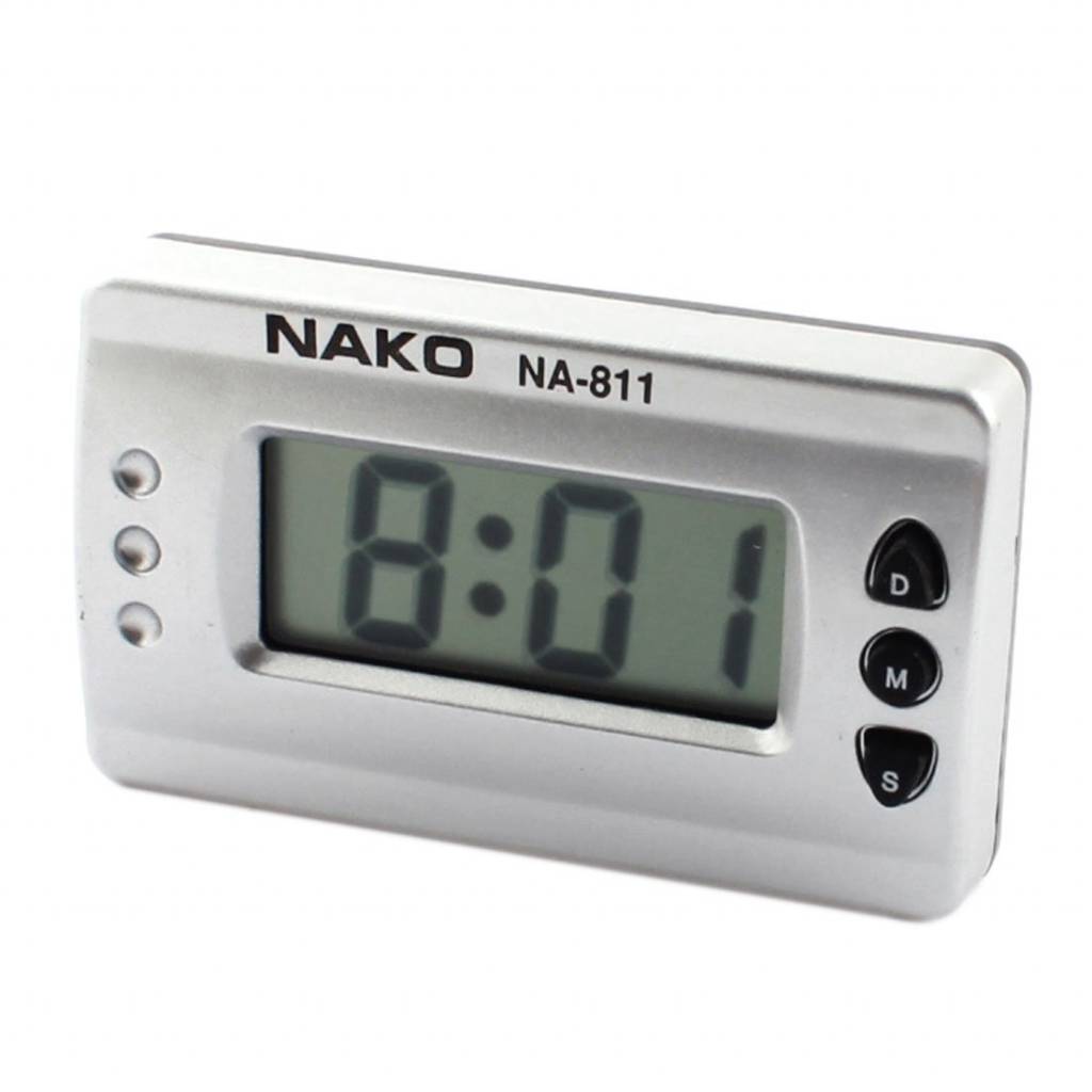 Myxl Szsauto Thuis Silver Tone Digitale Lcd Bureau Wandklok myxl kopen in de aanbieding