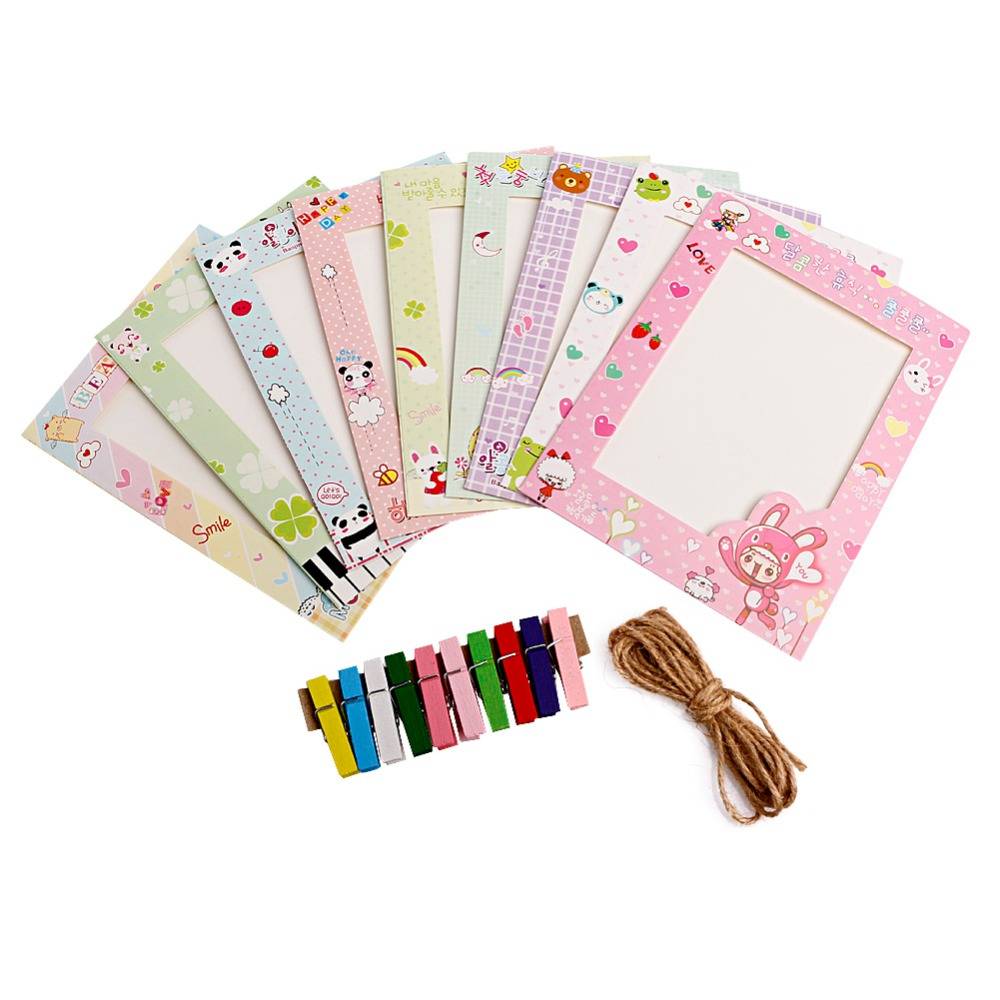 Myxl 9 Stksset 6 Inch Muur Opknoping Leuke En Mooie Dier Papier Fotolijst Voor Foto myxl kopen in de aanbieding