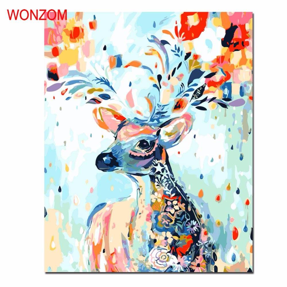 Myxl Herten Olieverf Nummers Diy Coloring Muur Pictures Voor Woonkamer Animal Cuadros Decoracion Schilderijen Tekening myxl kopen in de aanbieding Myxl Herten Olieverf Nummers Diy Coloring Muur Pictures Voor Woonkamer Animal Cuadros Decoracion Schilderijen Tekening myxl kopen in de aanbieding