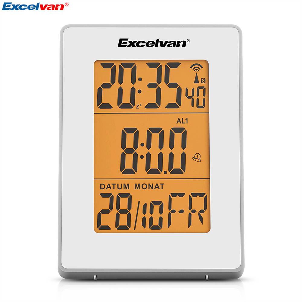 Myxl Excelvan Digitale Precisie Radiogestuurde Alarm Lcd Scherm In Oranje Backlight Muur Moutable Desk Stand Klok Thermometer myxl kopen in de aanbieding Myxl Excelvan Digitale Precisie Radiogestuurde Alarm Lcd Scherm In Oranje Backlight Muur Moutable Desk Stand Klok Thermometer myxl kopen in de aanbieding